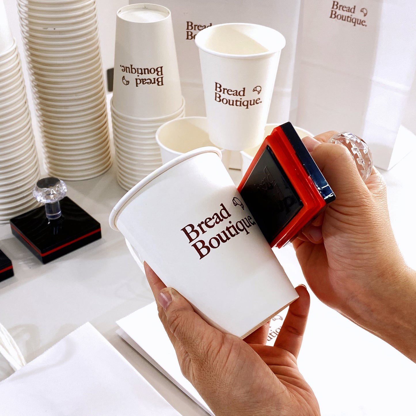 Custom logo or name stamp