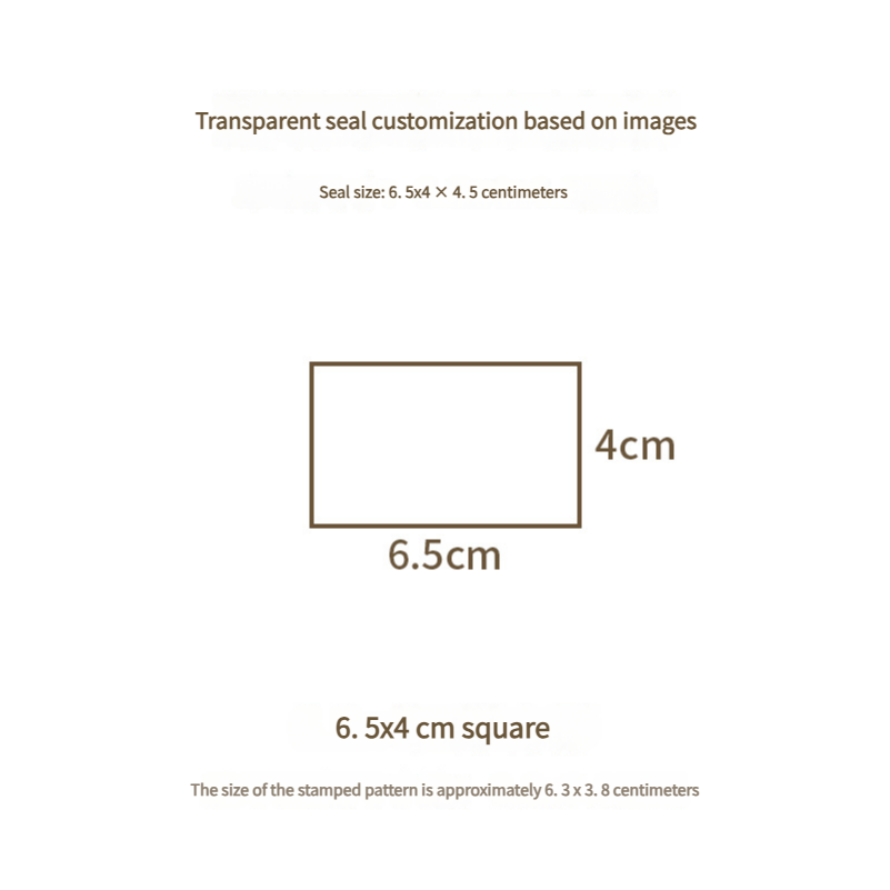 Custom Engraved Transparent Acrylic Rubber Stamp