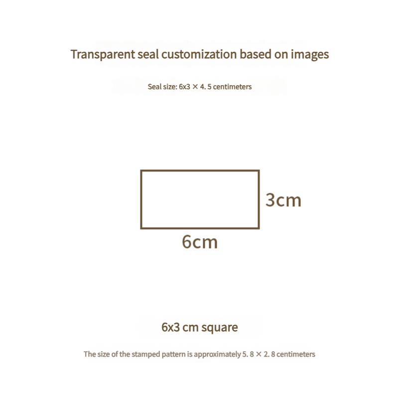 Custom Engraved Transparent Acrylic Rubber Stamp