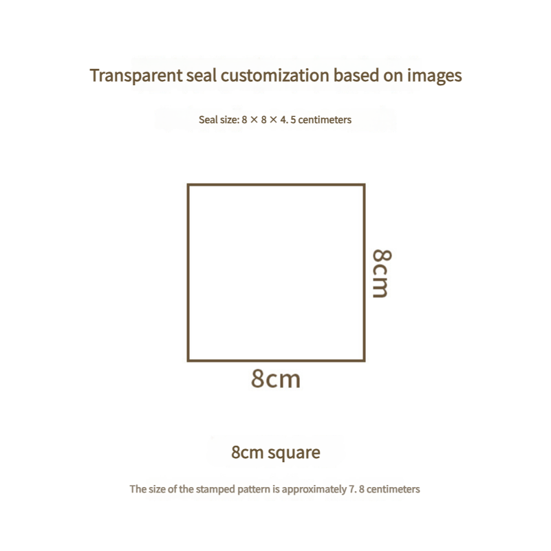 Custom Engraved Transparent Acrylic Rubber Stamp