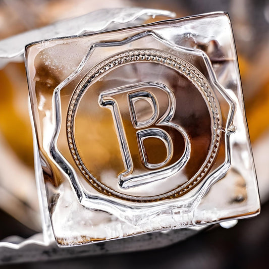 Custom Brass Ice Stamp with Your Logo / Artwork – Personalized Barware