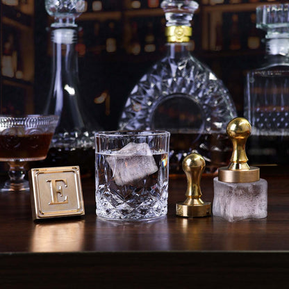 Custom Brass Ice Stamp with Your Logo / Artwork – Personalized Barware