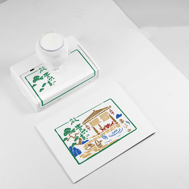 Customizable Photopolymer Logo Stamp for Coffee Cups & Bubble Tea Shops