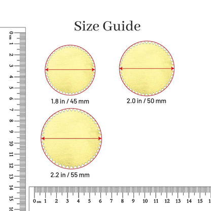 Blank Embosser Labels | Self-Adhesive for Raised Seals (100 Pcs)