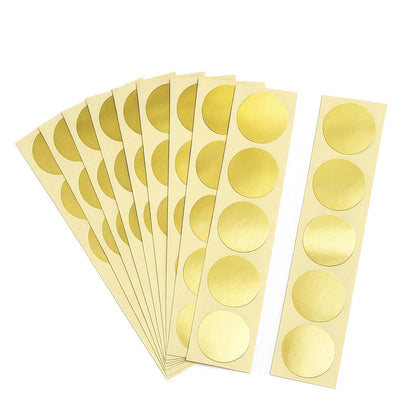 Blank Embosser Labels | Self-Adhesive for Raised Seals (100 Pcs)