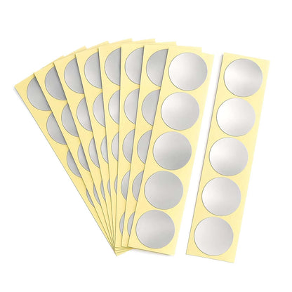 Blank Embosser Labels | Self-Adhesive for Raised Seals (100 Pcs)