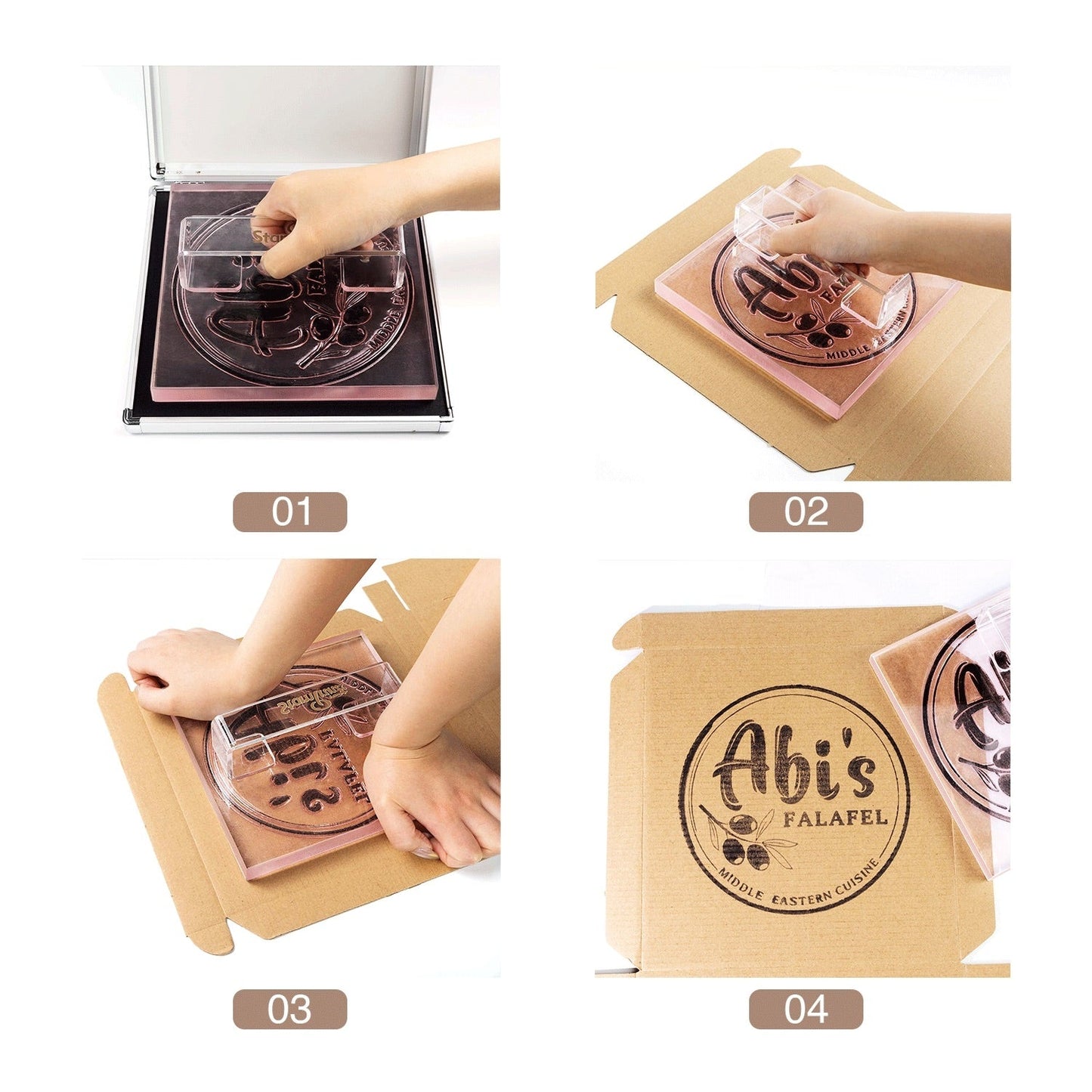 Extra LARGE Custom Acrylic Rubber Stamp with Your Artwork – Precise & Durable
