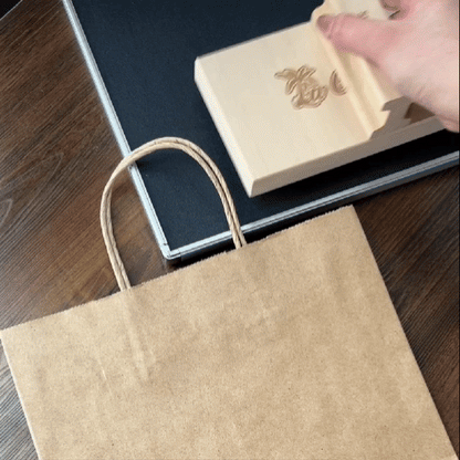 Extra LARGE Custom Wooden Rubber Stamp – Bold Branding