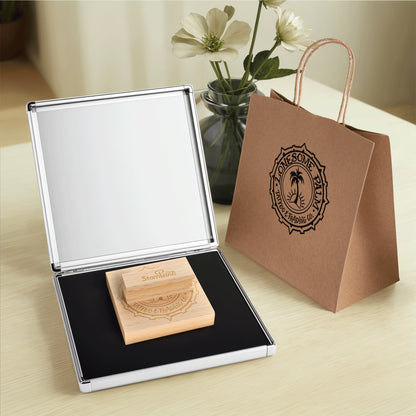 Extra LARGE Custom Wooden Rubber Stamp – Bold Branding