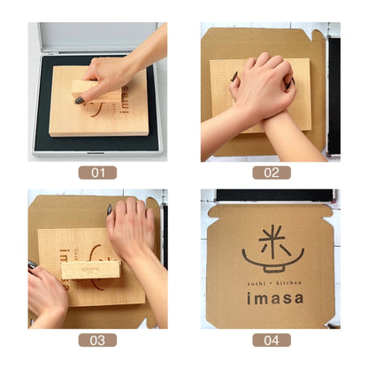 Extra LARGE Custom Wooden Rubber Stamp – Bold Branding