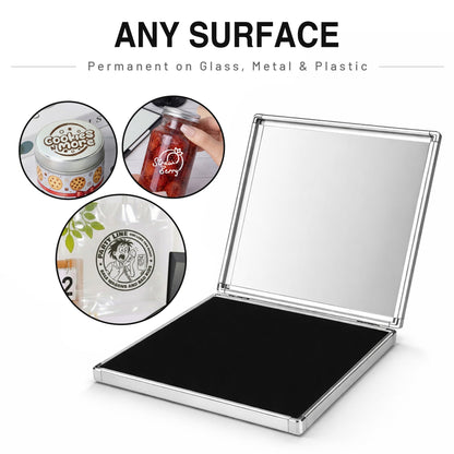 Extra Large Quick-Dry Multi-Color Ink Pad with Metal Case