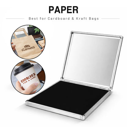 Extra Large Quick-Dry Multi-Color Ink Pad with Metal Case