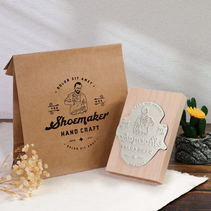 Extra LARGE Custom Wooden Rubber Stamp – Bold Branding