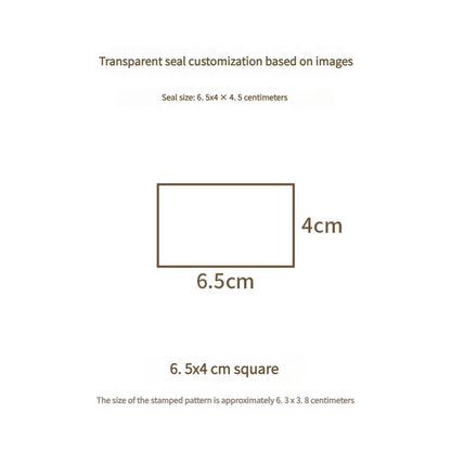 Custom Engraved Transparent Acrylic Rubber Stamp