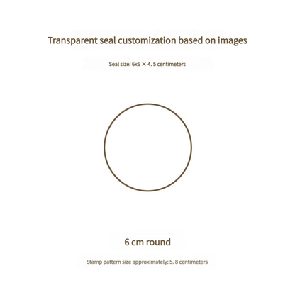 Custom Engraved Transparent Acrylic Rubber Stamp