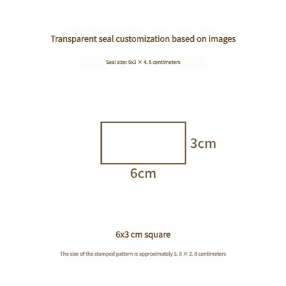 Custom Engraved Transparent Acrylic Rubber Stamp