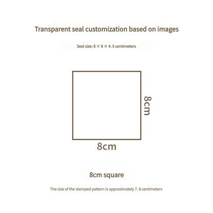 Custom Engraved Transparent Acrylic Rubber Stamp
